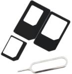 Swissten 85002300 SIM és Micro SIM Adapter - Fekete (85002300) (85002300)