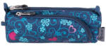 PULSE Tolltartó, cipzáras, PULSE"Dobby Blue Heart", kék-rózsaszín (PLS121268L)