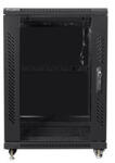 Lanberg 19" szabadon álló rack szekrény 15U/600X800 lapraszerelt, fekete (FF01-6815-12B) - bbmarket