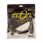 Econ HDMI-HDMI Kábel 2m 1.4 Kompatibilis Aranyozott E-511