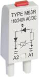 Relpol M93R Állapotjelző + varisztor, LED-es 110/230 VAC/DC, piros (854861) (854861)