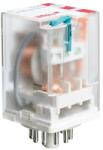 Relpol R15-2013-23-1012-WTL Ipari relé, 3C/O, 10A, 12VDC, tesztkar, LED (804596) (804596)