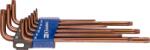 CONDOR Set chei L, xcess p. , 9 buc, lung, profil T T10-50, Condor 38003 (CR-38003) Cheie torx
