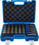 BGS Set reparatii filete pentru bai de ulei + busoane: M13x1.25, M13x1.5, M15x1.5, M17x1.5, M20x1.5, M22x1.5, BGS 123 (B-123)
