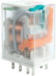 Relpol R3N-2013-23-1024-WTL Miniatűr ipari relé, 3C/O, 10A, 24VDC, tesztkar, LED (8604049 (860404)