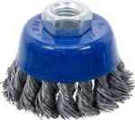 BGS Perie de sarma rotativa pentru flex, diametru 65mm, filet interior 14x2.0, BGS 3980 (B-3980)