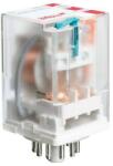 Relpol R15-2013-23-1220-WTLD Ipari relé, 3C/O, 10A, 220VDC, tesztkar, LED, védődióda (804616) (804616)
