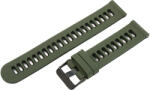  Műanyag okosóra szíj, gyorskioldós, fekete/sötétzöld színű, normál hossz, 20mm (9324-0)