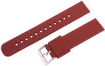  Műanyag okosóra szíj, gyorskioldós, bordó színű, normál hossz, 20mm (9334-0)
