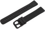  Műanyag okosóra szíj, gyorskioldós, fekete színű, normál hossz, 16mm (9318-6)