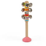 Bigjigs Toys Toys Rolničky 1 ks ružová (BJ37075-RUZ)