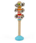 Bigjigs Toys Toys Rolničky 1 ks modrá (BJ37075-MODR)