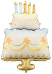 PartyDeco Fólia lufi - Születésnapi torta 55 x 75 cm