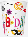 Pol-Mak Happy Birthday Funny papír pohár 8 db-os 250 ml (PKK743718)