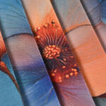 Takoy Pliszírozott ruházati anyag / Ruha anyag fényes hatással átlátszó virágok Welly