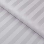 Goldea damaszt szövet - világosszürke csíkos - szatén fényű 240 cm