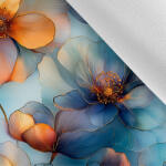 Takoy Gabardin anyag light átlátszó virágok Welly