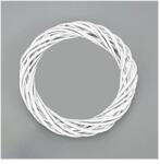  Vesszőkoszorú fehér, átmérője 10 cm