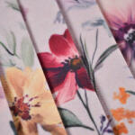 Takoy Pliszírozott gabardin light rózsaszín virágok Muan