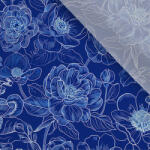 Takoy Lyocell 130g kékfestő jellegű imitáció - virágok