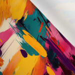 Takoy Matt anyag fürdőruhákhoz, fitnesz ruházathoz absztrakt 9