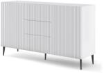 ARTBm Komód RAVENNA B 2D3S 150 | fehér matt Kivitel: Fehér matt / fekete lábak