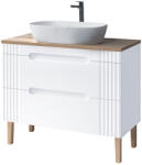 ArtCom Fürdőszoba szekrény mosdóval és munkalappal FIJI White DU100/1 | 100 cm