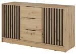 ArtPS Komód KELLY 3D | tölgy iparos