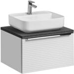 ArtCom Fürdőszoba szekrény mosdóval és munkalappal LEONARDO White DU60/2 | 60 cm