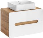 ArtCom Fürdőszoba szekrény mosdóval ARUBA Fehér U80/1 | 80 cm