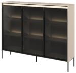 Dig-net nábytok SWING TR-08 LED világítású vitrin | bézs Változat: LED polcvilágítással