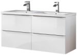 ArtCom Fürdőszoba szekrény mosdóval CAPRI White U120/1 | 120 cm