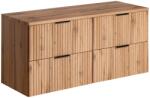 ArtCom Fürdőszoba szekrény felsővel ADEL tölgy D120/1 | 120 cm