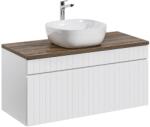 ArtCom Fürdőszoba szekrény mosdóval és munkalappal ICONIC White DU100/1 | 100 cm