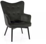 SIGNAL MEBLE Fotel CARMEN VELVET | fekete (CARMENVCC)