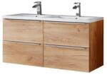 ArtCom Fürdőszoba szekrény mosdóval CAPRI Oak U120/1 | 120 cm