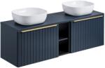 ArtCom Fürdőszoba szekrény mosdóval és munkalappal SANTA FE Blue DU140/1 | 140 cm