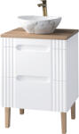 ArtCom Fürdőszoba szekrény mosdóval és pulttal FIJI White DU60/1 | 60 cm