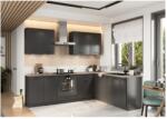 Artstolk Sarokkonyha ANIKA B | 200-260 cm grafit Kivitel: munkalappal (CKAWGRGR01A1363)