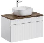 ArtCom Fürdőszoba szekrény mosdóval és munkalappal ICONIC White DU80/1 | 80 cm