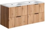 ArtCom Fürdőszoba szekrény mosdóval ADEL tölgy U120/1 | 120 cm
