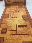 Delta Carpet Traversa Model Print Arhimed , Maro, Suport Pasla, Latime 120 cm, 820 gr mp (Arhimed-125) Covor