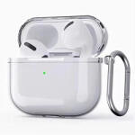 Devia Átlátszó védőtok Apple AirPods 3 / Airbuds Pods 3-hoz, karabinerrel