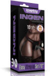  Vibrating Easy Strapon Set 7.0'' Black - eromarkt