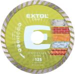 Extol Disc de tăiere cu diamant, turbo - tăiere uscată și umedă, 125 × 22, 2 × 2 mm (108852) Disc de taiere