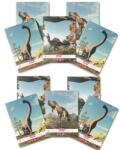 Herlitz Füzet készlet, 10 db, A5, 48 Lap, 70 g/m2, Négyzetrácsos, Lekerekített sarkok, Dino Mania motívum (9487530-10)