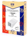 K&M P10 Philips KOMPATIBILIS PAPÍR PORZSÁK (4 + 1 filter/CSOMAG) (P-10)