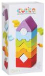 Cubika Jucarie din lemn Cubika - Set Constructii Turn, 8 piese