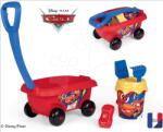 Smoby Cărucior de tras Cars Garnished Beach Cart Smoby cu set de găleată de la 18 luni (SM867017)