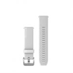 Garmin Quick Release óraszíj 20 mm, fehér polírozott ezüst csattal (010-13114-01)